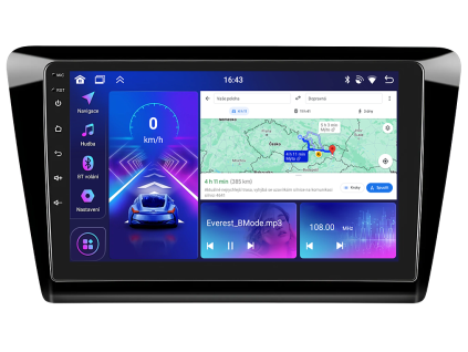 2890 bmode autoradio s android 13 pro skoda rapid carplay androidauto a lcd dotykovou obrazovkou evtech cz