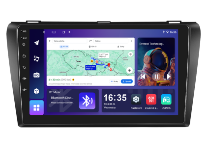 1832 5 isudar 1 autoradio t68bm un06 s android pro mazda 3 carplay androidauto s gps modulem a dotykovou obrazovkou evtech cz