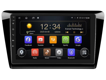 2896 1 isudar autoradio t72 s android 13 pro skoda rapid carplay androidauto a dotykovou obrazovkou evtech cz