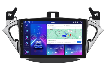 3364 bmode autoradio s android 13 pro opel adam corsa carplay androidauto bluetooth handsfree s gps modulem navigaci dab a lcd ips dotykovou obrazovkou evtech cz
