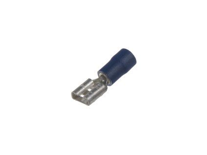 4000302 Objímka plochá 6,3 mm modrá, 100 ks