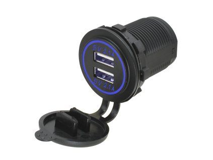 385121 B Adaptér 12V - 2x USB 5V / 4,2A