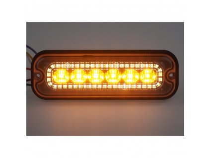 BRTRL001W Přední bílé obrysové LED světlo s výstražným oranžovým světlem, 12-24V, ECE R65
