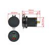 385122 G Adaptér 12V - USB 2,4A + USB C + V-metr