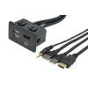 226093 HDMI + 2x USB + JACK zásuvka s kabelem