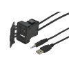 226092 USB + JACK zásuvka s kabelem