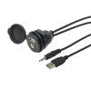 226081 USB / JACK 4pól. zásuvka s kabelem