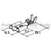 IMP 427908 Konektor dutinka 6,3mm s jazýčkem