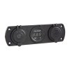 34695 Trojitá zásuvka do panelu CL, Voltmetr, 2x USB nabíječka