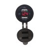 34562R 2x USB nabíječka s voltmetrem voděodolná do panelu, červená