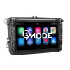 2699 13 bmode autoradio bw60 s android 13 pro skoda volkswagen seat pohled z boku carplay androidauto bluetooth handsfree dab a lcd dotykovou obrazovkou evtech cz