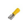 4000303 Objímka plochá 6,3 mm žlutá, 100 ks