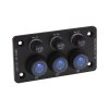 47177 Panel s 3x spínači + 3x pojistky, 12/24V