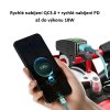 34707 USB/USB-C nabíječka s voltmetrem na motocykl