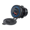 34720 USB QC3.0 + 2xUSB-C zásuvka 12/24V