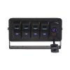 47175 Panel s 4x spínači Rocker, voltmetr + USB/USB-C zásuvka, 12/24V