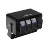 47174 Panel s 3x spínači Rocker, voltmetr + USB/USB-C zásuvka, 12/24V