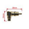 226001 CINCH adaptér 90°