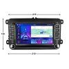 2722 7 2din autoradio bw28 s android 13 rozmer carplay androidauto bluetooth handsfree s gps modulem navigaci dab a dotykovou obrazovkou evtech cz