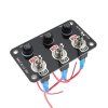 47179 Panel s 3x spínači + 3x pojistky, 12/24V