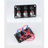 47179 Panel s 3x spínači + 3x pojistky, 12/24V