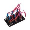 47179 Panel s 3x spínači + 3x pojistky, 12/24V