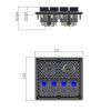 47151 Panel s 4x spínači Rocker, CL + USB zásuvka, 12/24V