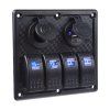 47151 Panel s 4x spínači Rocker, CL + USB zásuvka, 12/24V