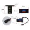 34716 USB nabíječka QC3.0 do panelu. 12/24V