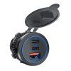 34720 USB QC3.0 + 2xUSB-C zásuvka 12/24V