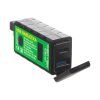 34568 QC USB 3.0 + USB-C nabíječka s voltmetrem a vypínačem, voděodolná na řidítka
