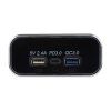 34678.3 USB 2.4A + QC3.0 + USB-C zásuvka 12/24V, chromový rámeček