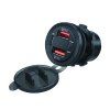 34721 2x USB nabíječka QC3.0 + USB-C, digitální voltmetr do panelu