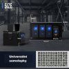 47174 Panel s 3x spínači Rocker, voltmetr + USB/USB-C zásuvka, 12/24V