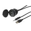 226083 USB / JACK 4pól. zásuvka s kabelem