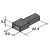 IMP 428982 N Kryt dutinky 6,3mm černý