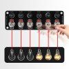 47183 Panel s 6x spínači + 6x pojistky, 12/24V
