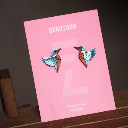 Náušnice Ledňáček Doružova