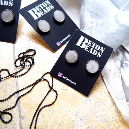 Betonové náušnice Beton Beads