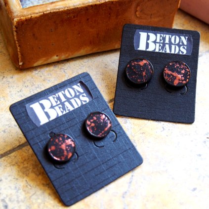Betonové náušnice Beton Beads