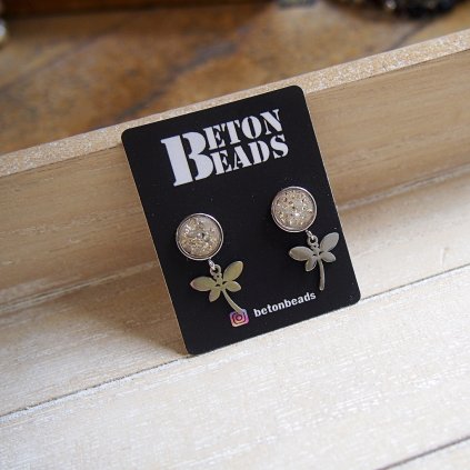 Betonové náušnice Beton Beads
