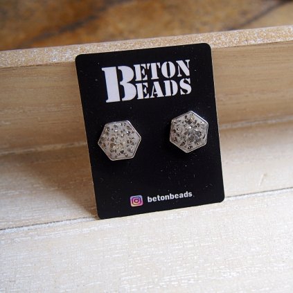 Betonové náušnice Beton Beads