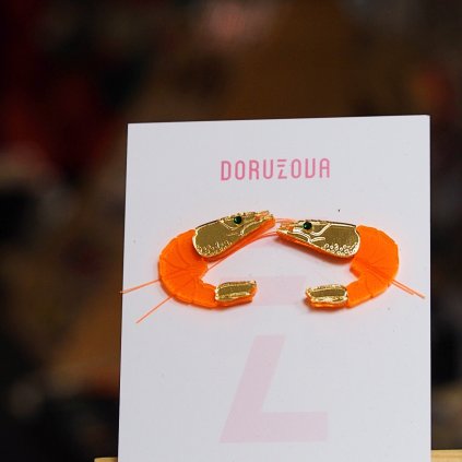 Dorůžova náušnice krevety