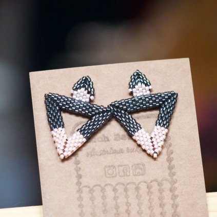 Korálkové náušnice Czech Beadwork