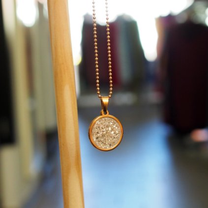 Betonový přívěsek rose gold Beton Beads