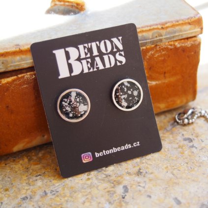 Betonové náušnice Beton Beads