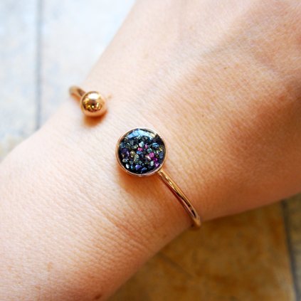 Betonový náramek Beton Beads rose gold