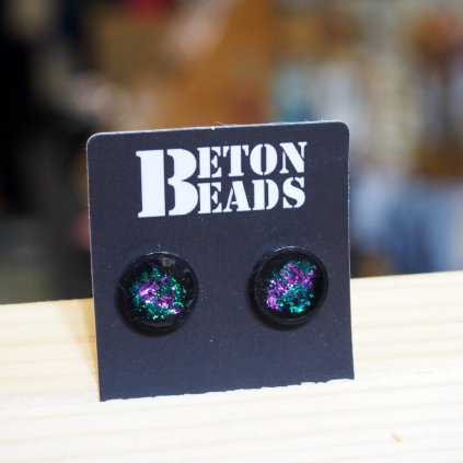 Betonové náušnice s fólií Beton Beads