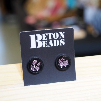 Betonové náušnice Beton Beads