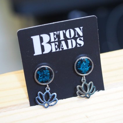 Betonové náušnice Beton Beads